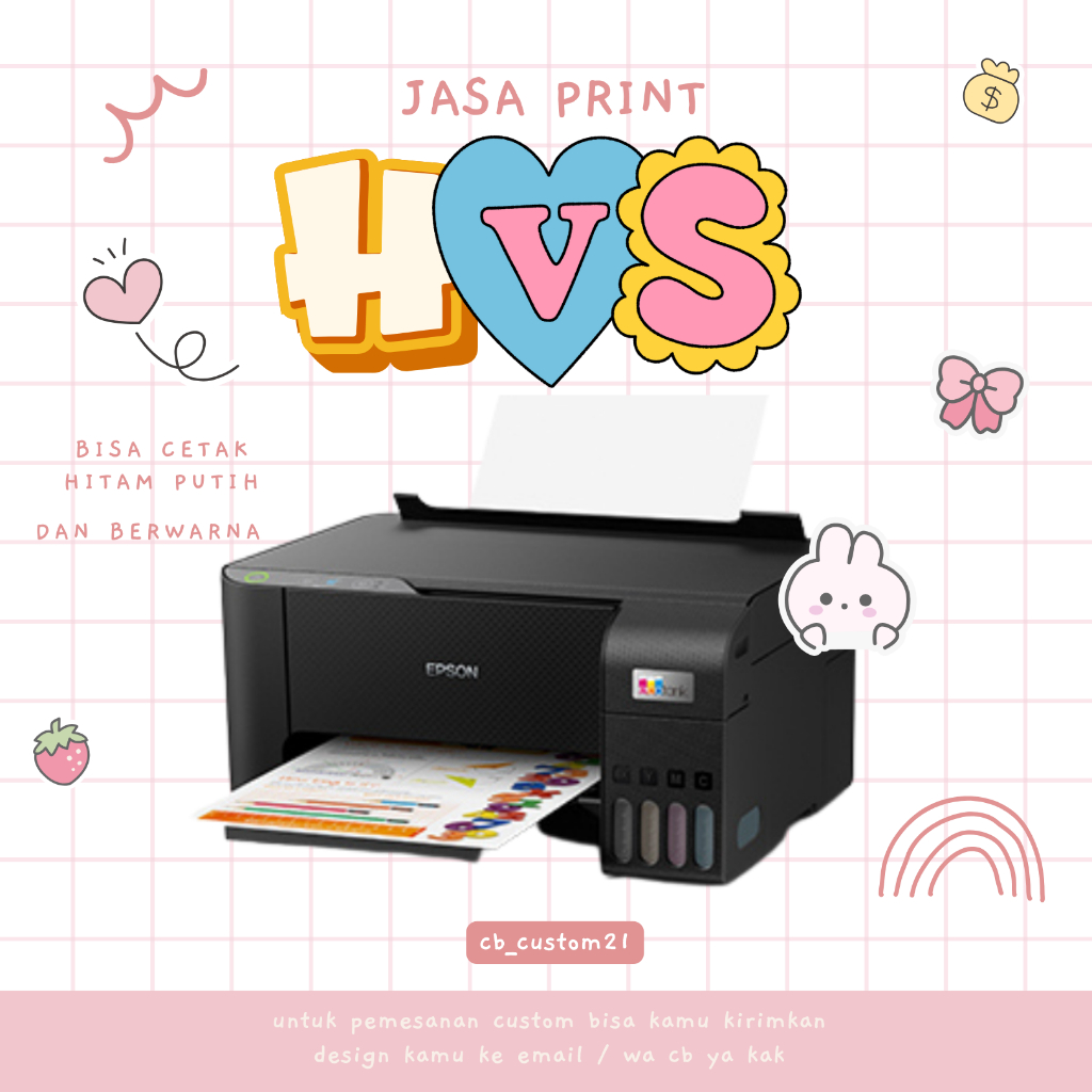 

Jasa Print HVS / Jasa Cetak Documen A4 dan Folio / Hitam putih dan Berwarna