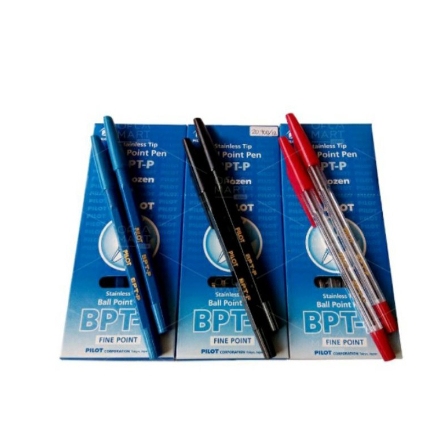 

Pulpen Pilot Ball point //pen // Pulpen Pilot BPT-P 1pak (12pcs)//HITAM//BIRU
