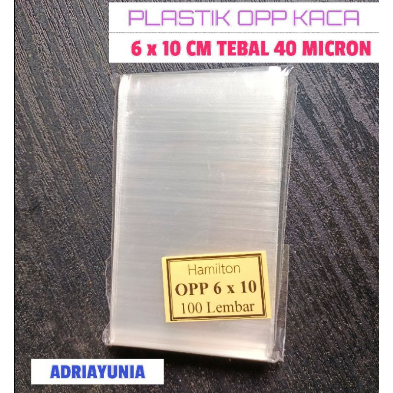 Plastik Opp 6 x 10 Kaca - Plastik Opp 6x10 Tanpa Lem - Plastik Opp 6 x 10 KTP/ATM