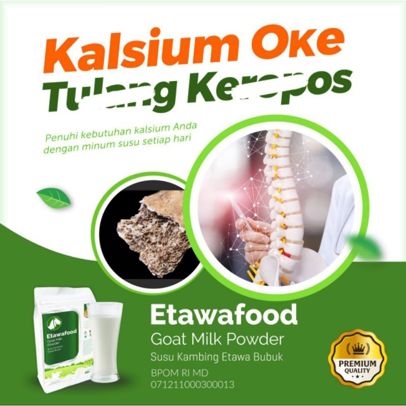 

Susu Kambing Tulang, Sendi dan Gigi | Etawafood 500gr