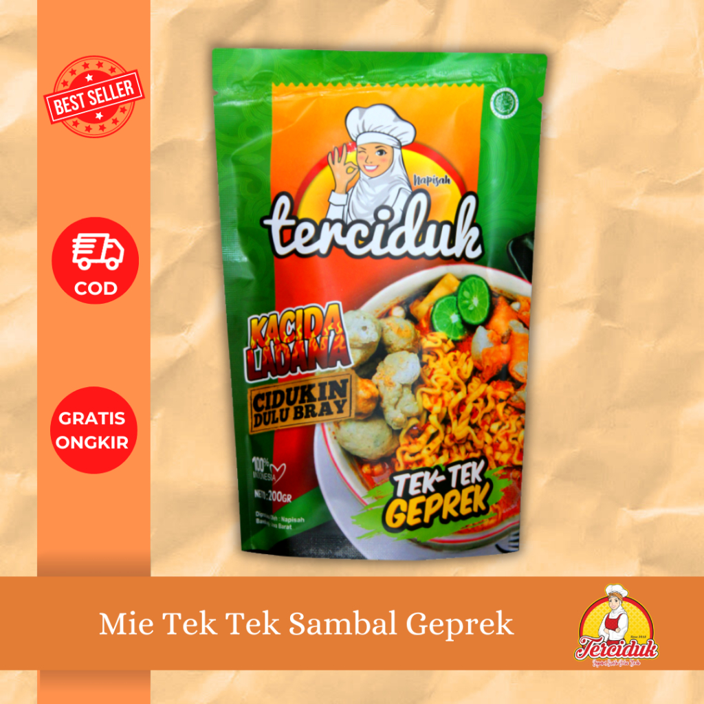 

MIE INSTANT VARIAN TEK-TEK GEPREK TERCIDUK