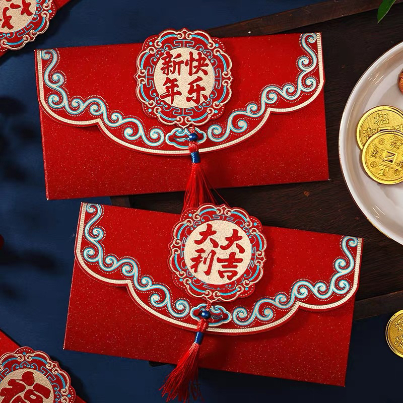 

#2415 Angpao amplop uang imlek CNY Chinese New Year 2024 premium impor unik cantik / Angpau series