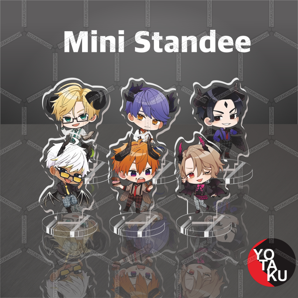 Mini Standee Figure Anime Akrilik Obey Me Seri 6 Mammon Leviathan YOTAKUSHOP