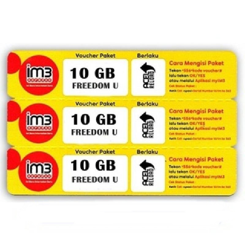 VOUCHER INDOSAT FREEDOM U 20 GB (3GB + 17GB APPS) - JABODETABEK