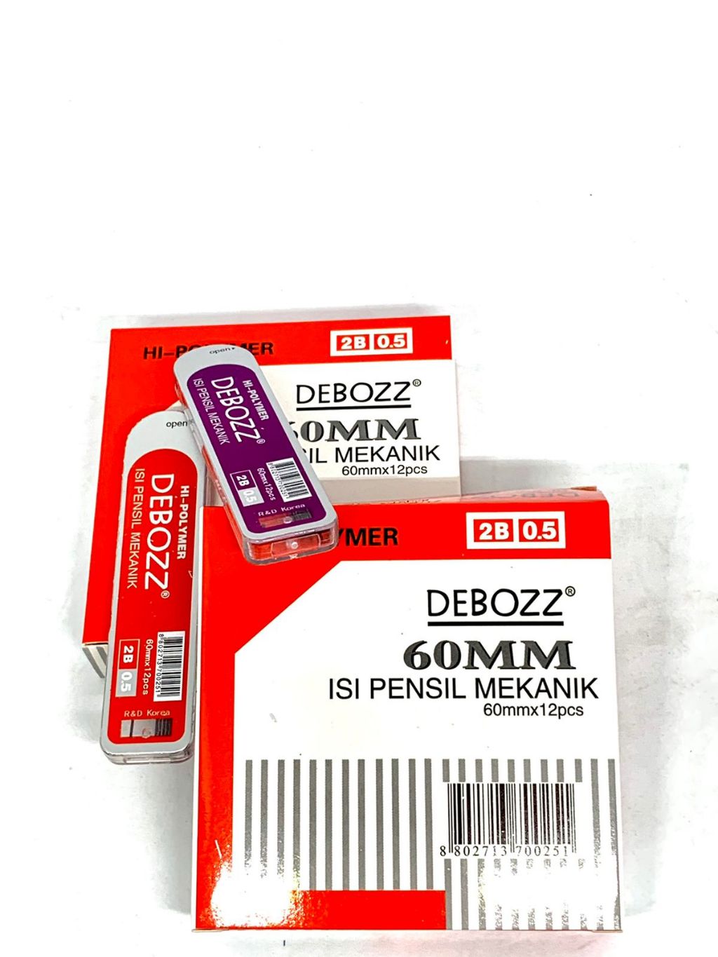 

Refill Isi Pensil Mekanik Debozz 2,0 mm x 90 mm / 0.5mm 2B x 60mm