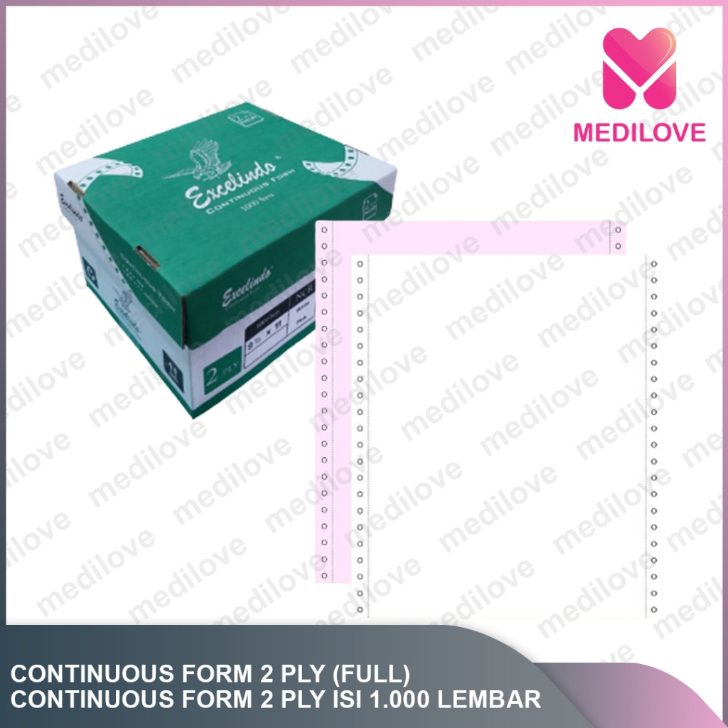 

Kertas Continuous Form 2 ply NCR 9 1/2x11 Ukuran FULL/PERFORASI/WARTEL / NOTA PERUSAHAAN