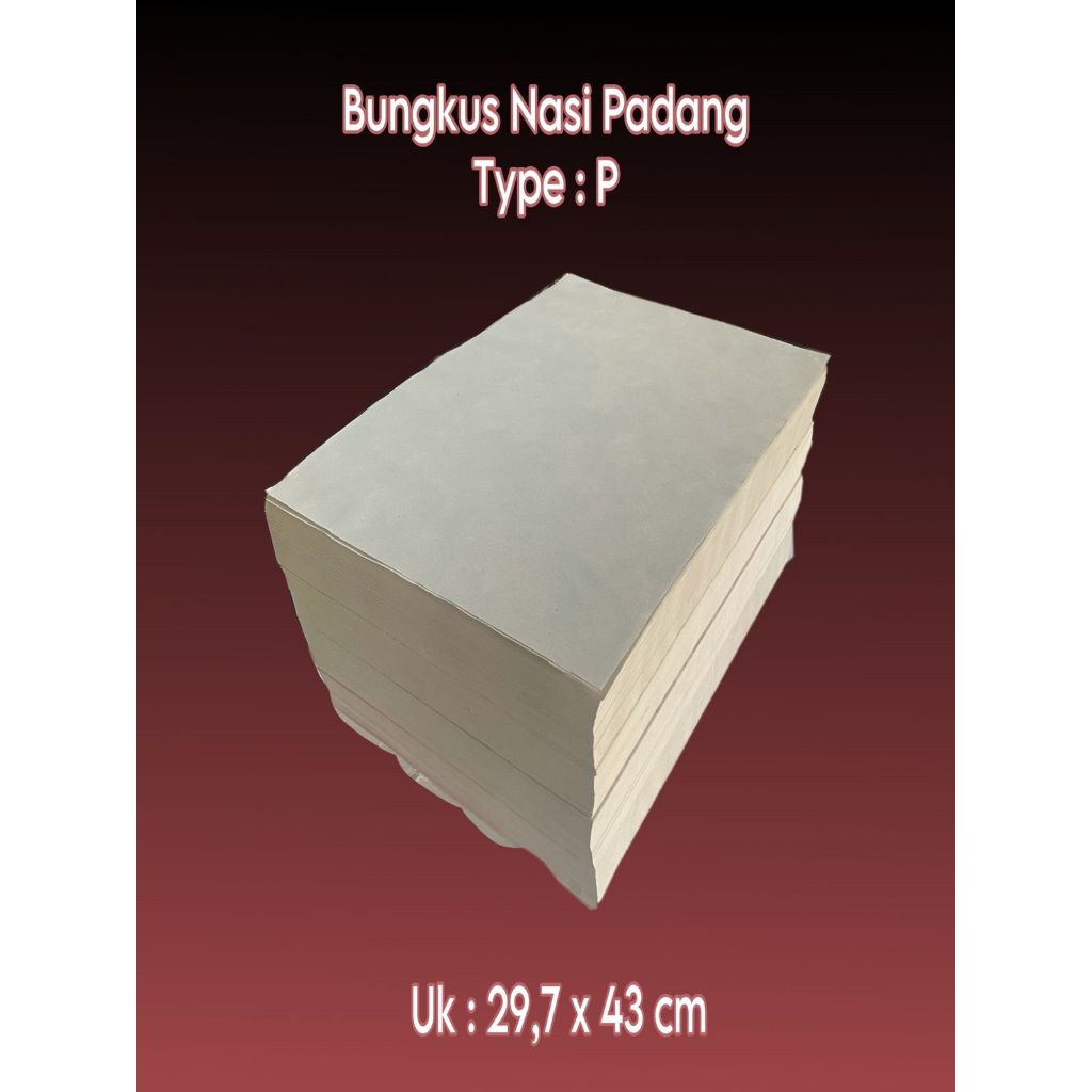 Kertas Bungkus Nasi Padang Polosan