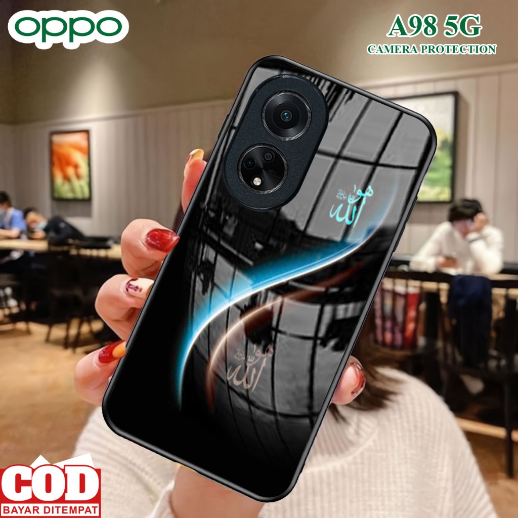 Softcase Glass Kaca OPPO A98 5G [ S14 ]