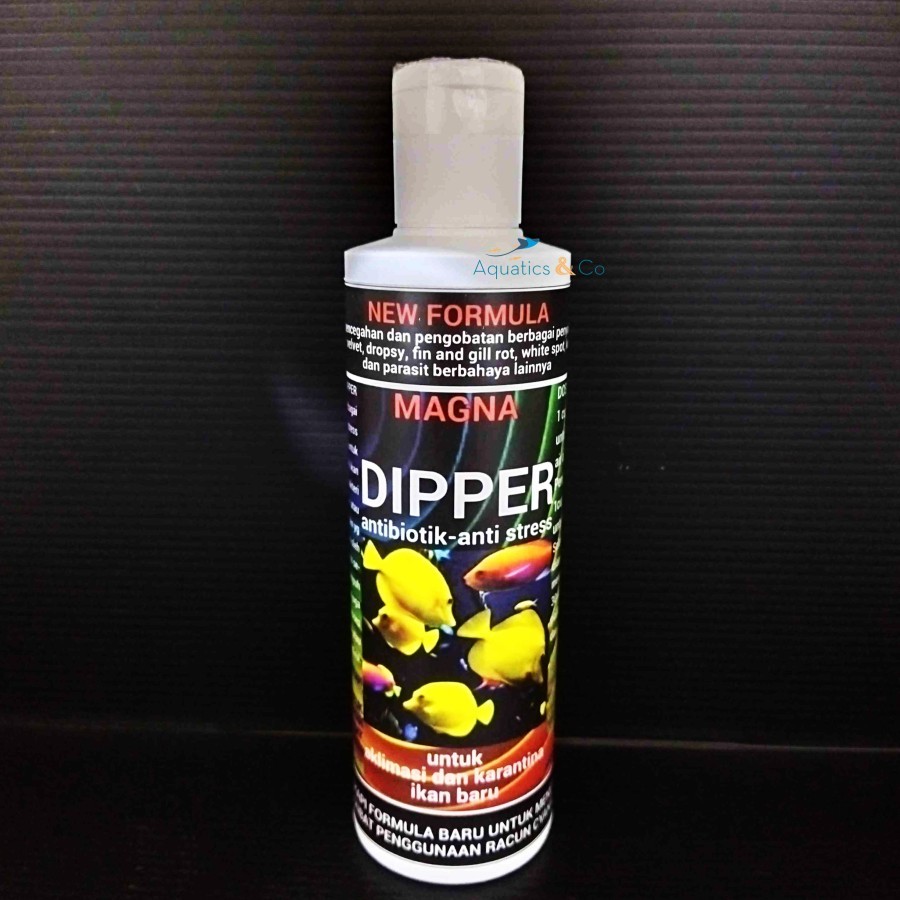 Magna Dipper 200ml (Antibiotik dan Antistress Untuk Aklimasi Ikan) / MGDIPPER