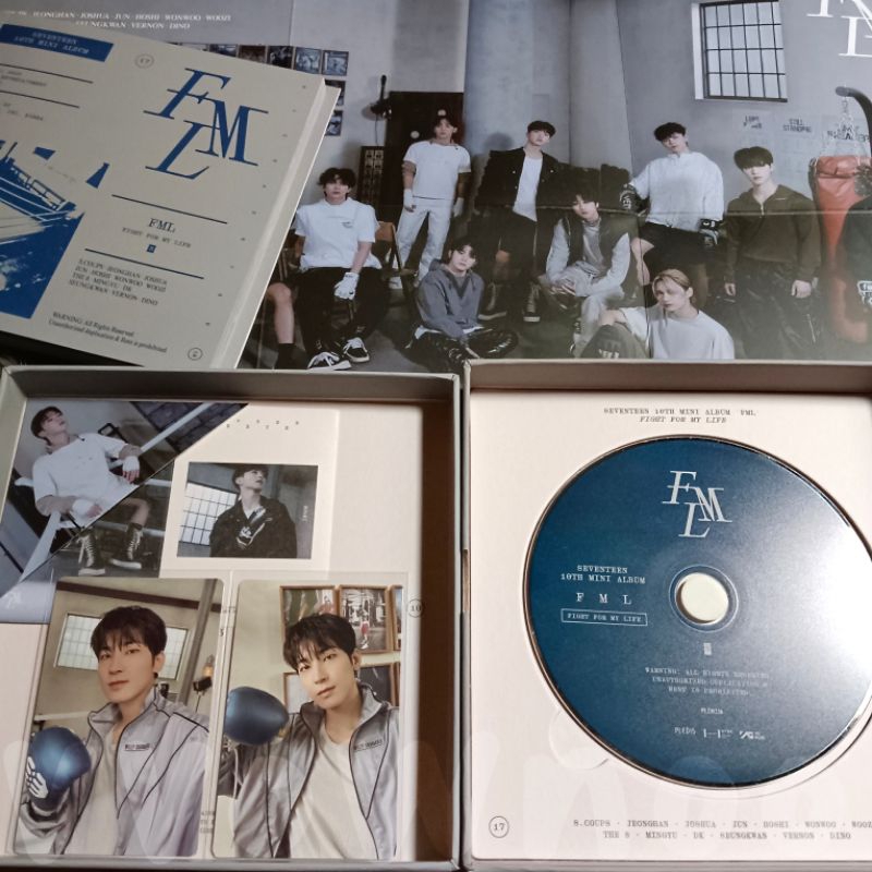 Album seventeen FML boxing reg c fullset unsealed pc wonwoo