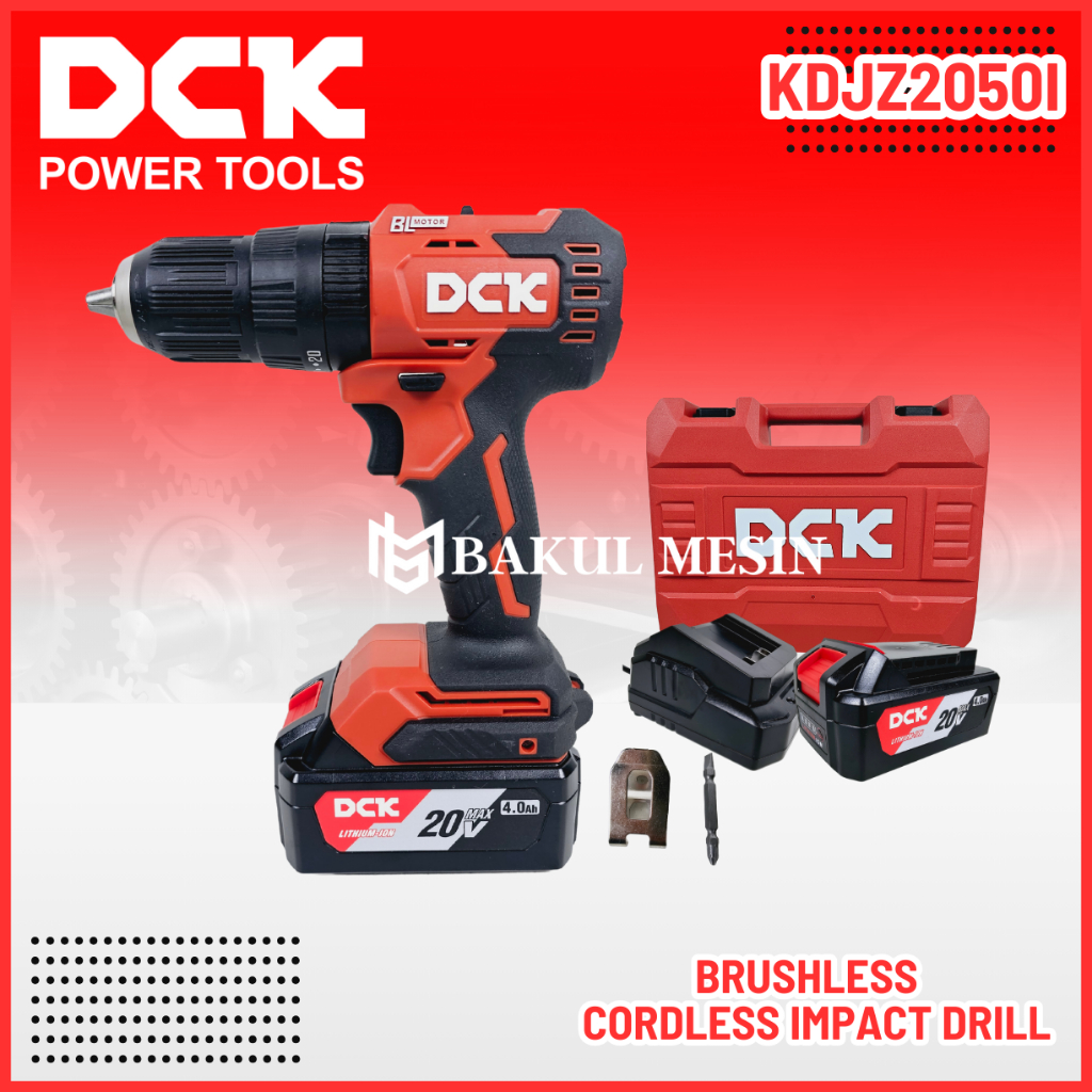 DCK KDJZ2050i Mesin bor baterai Cordless KDJZ2050 Impact Drill 20V