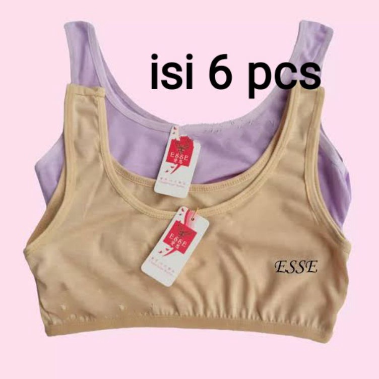 6pcs MINI SET ANAK SD Perempuan - Miniset Kaos Dalaman Bra BH REMAJA ABG Lusinan tokonees