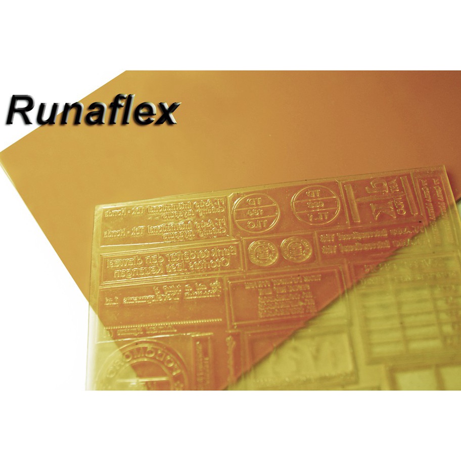

Laris Karet Runaflex Runaflek Ukuran Kecil - Photopolymer Printing Plate