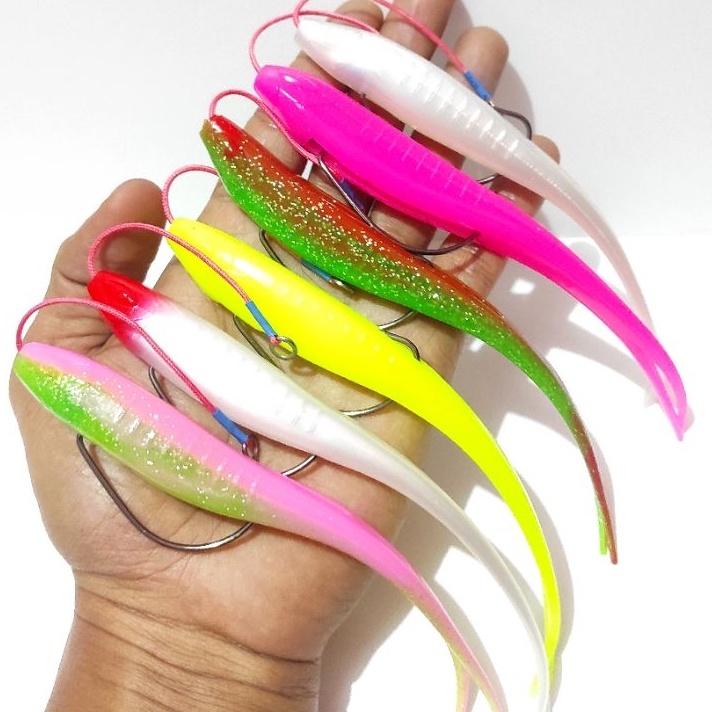 ✤Promo✤ 1pcs Soft lure Replika Ozmy Silencer 17,5cm (Softlure + Assist Hook)