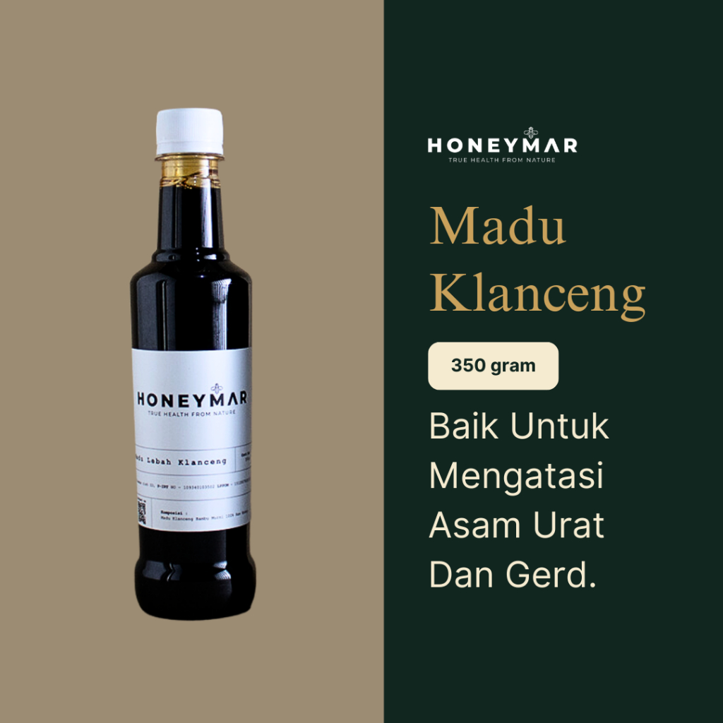 

Madu Murni 100% Raw Honey Lebah Klanceng Hitam 350 gram