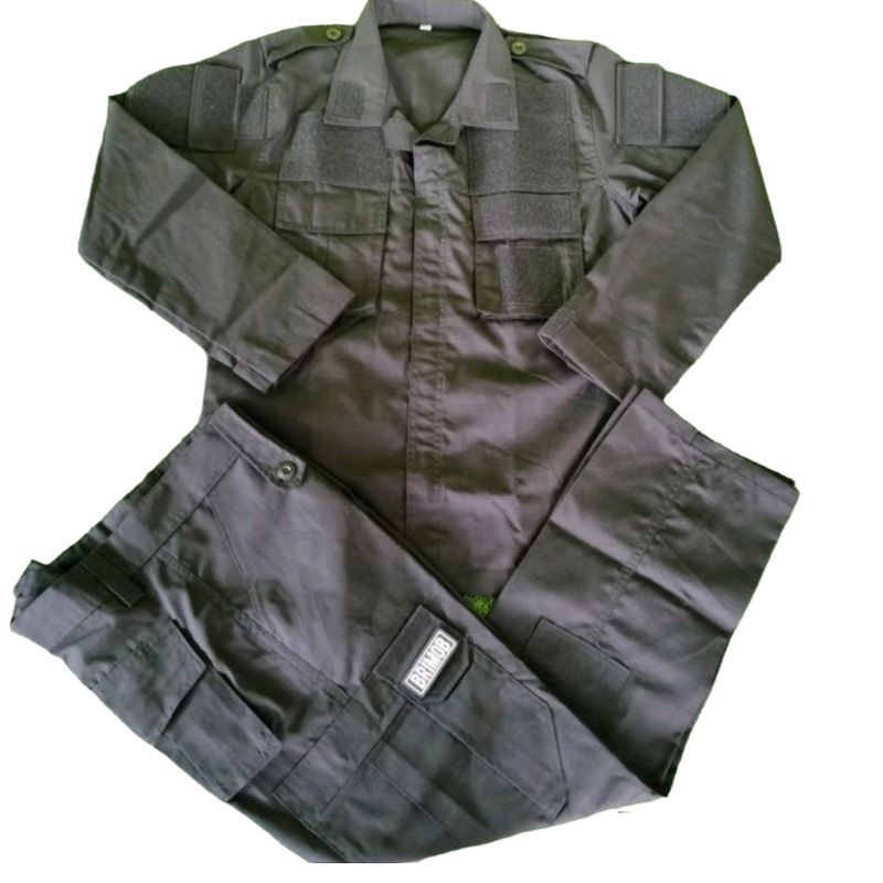 SETELAN BAJU TACTICAL HITAM/PDL model TACTICAL|seragam tactical brimob