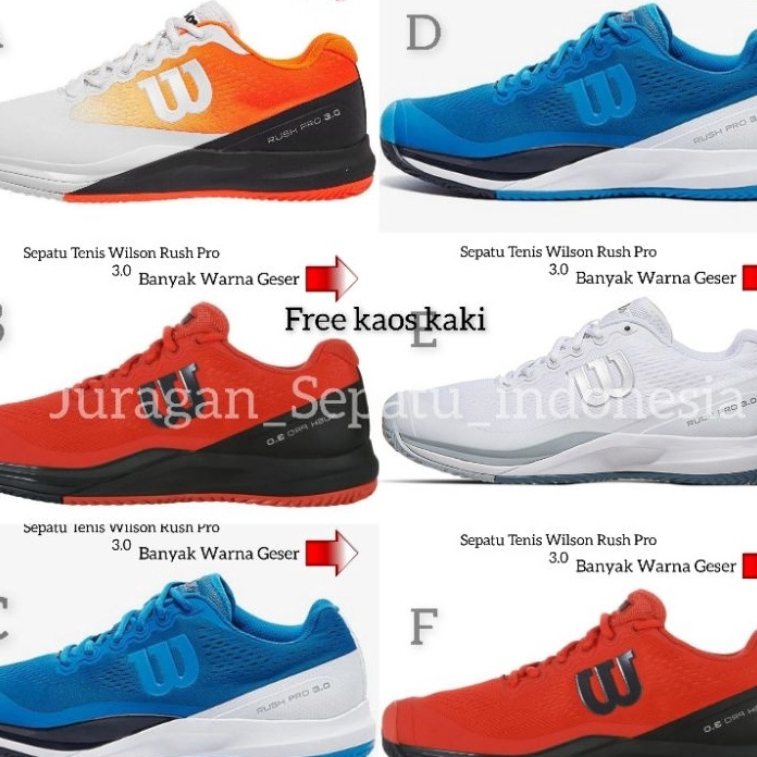 ✤TERLARIS✤ Sepatu Wilson Rush Pro 3.0 BNIB Original Limited Edition