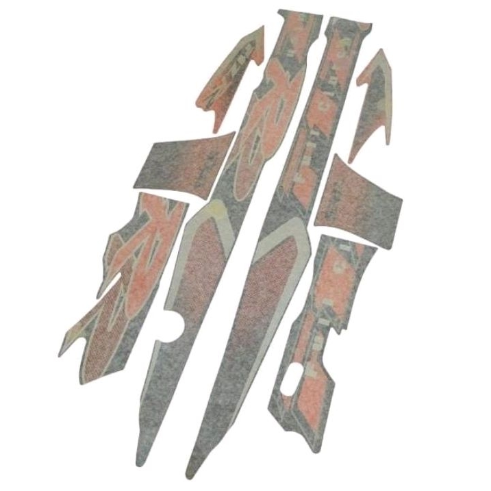 striping sticker stiker list lis body bodi polet yamaha fizr fiz r full clutch 2001 2002 orange hita