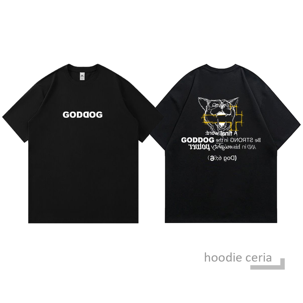 Kaos Tshirt Goddog God Dog Lookism - Hitam