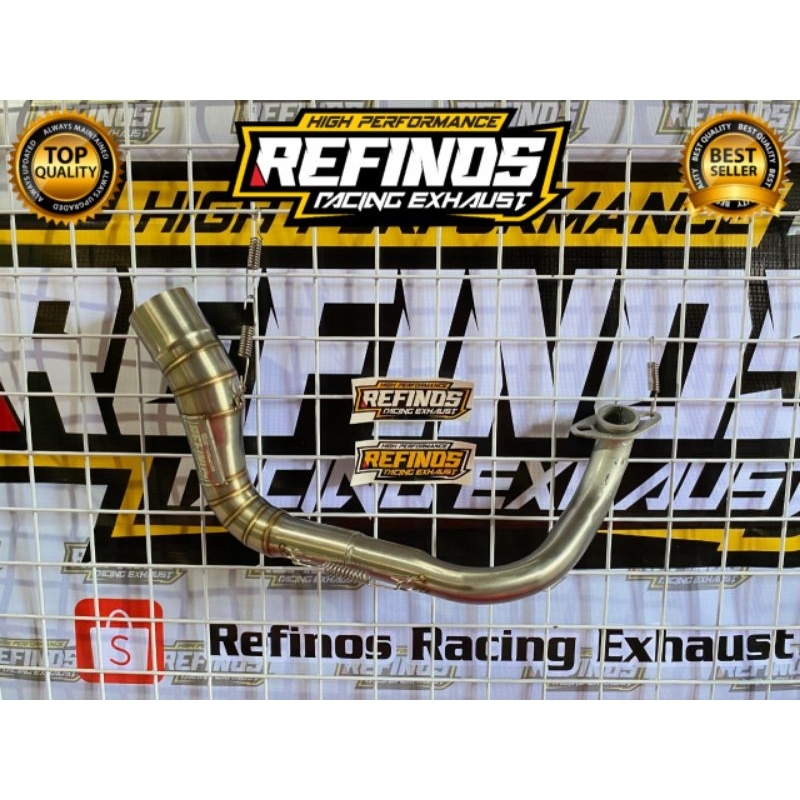 Leher Knalpot Pnp Motor Beat Scoopy Vario 110 Samping Atas Ngacung Stainless Inlet 50 mm