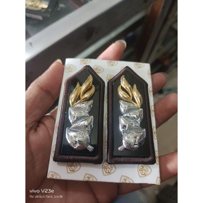 monogram polri akrilik cop monogram kerah polri padikapas