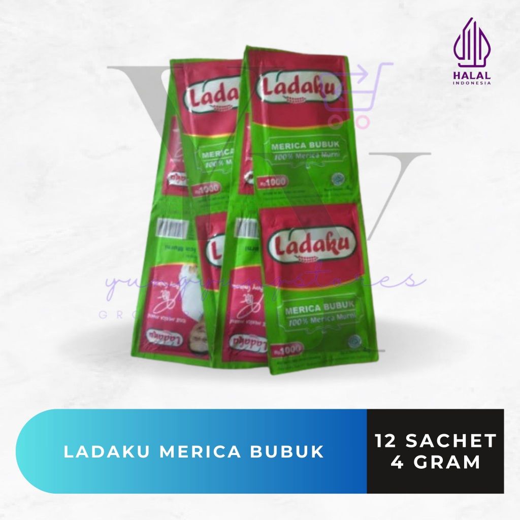 

1 Renceng Isi 12 Sachet Ladaku Merica / Lada Bubuk 4 gram