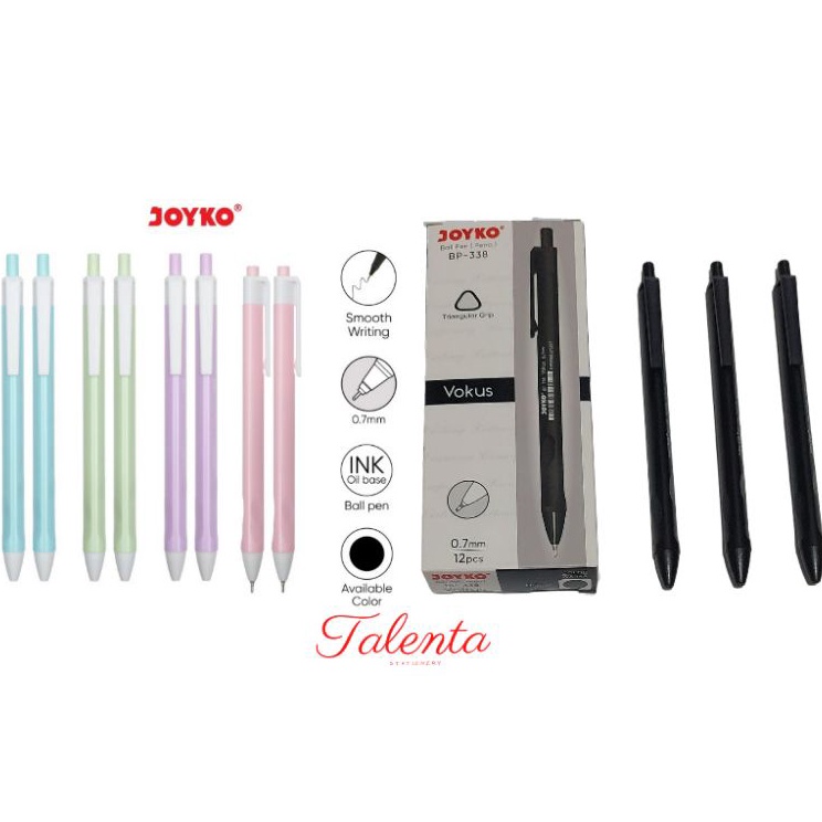 

Ready Pulpen JOYKO VOKUS PTL Ball Pen BP-342 0.7 mm Triangular Grip (1Lusin) ➸➚✣