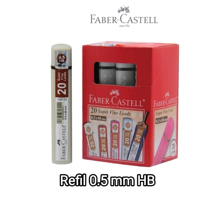 

Refil Pensil Mekanik 0.5 HB Faber Castell 128725 Tube Putih