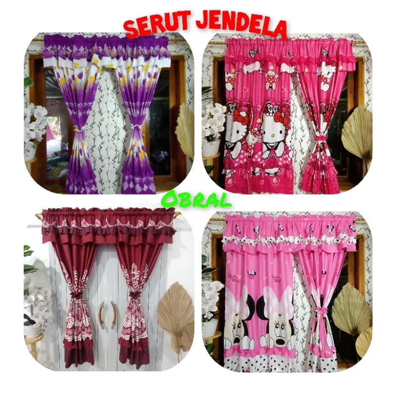 GORDEN MURAH JENDELA MINIMALIS MODEL SERUT PONI / RUMBAI / HORDENG JENDELA / KORDEN