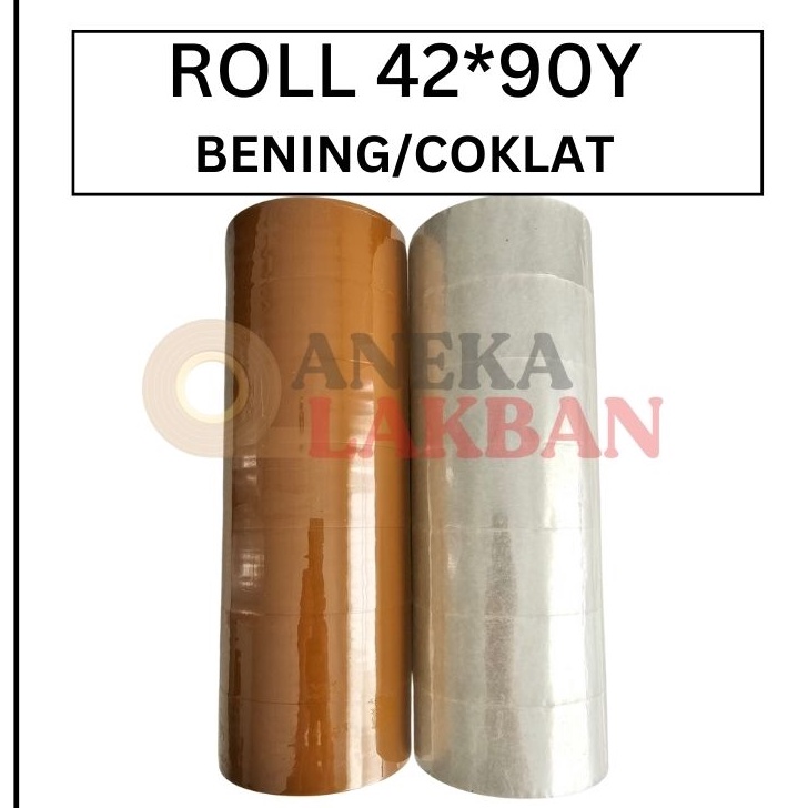 

Terbaru [1 ROLL ISI 7 PCS] HORICI LAKBAN OPP BENING COKLAT 2" INCH 42MM x 90 Yard ISOLASI BENING COKLAT TERMURAH