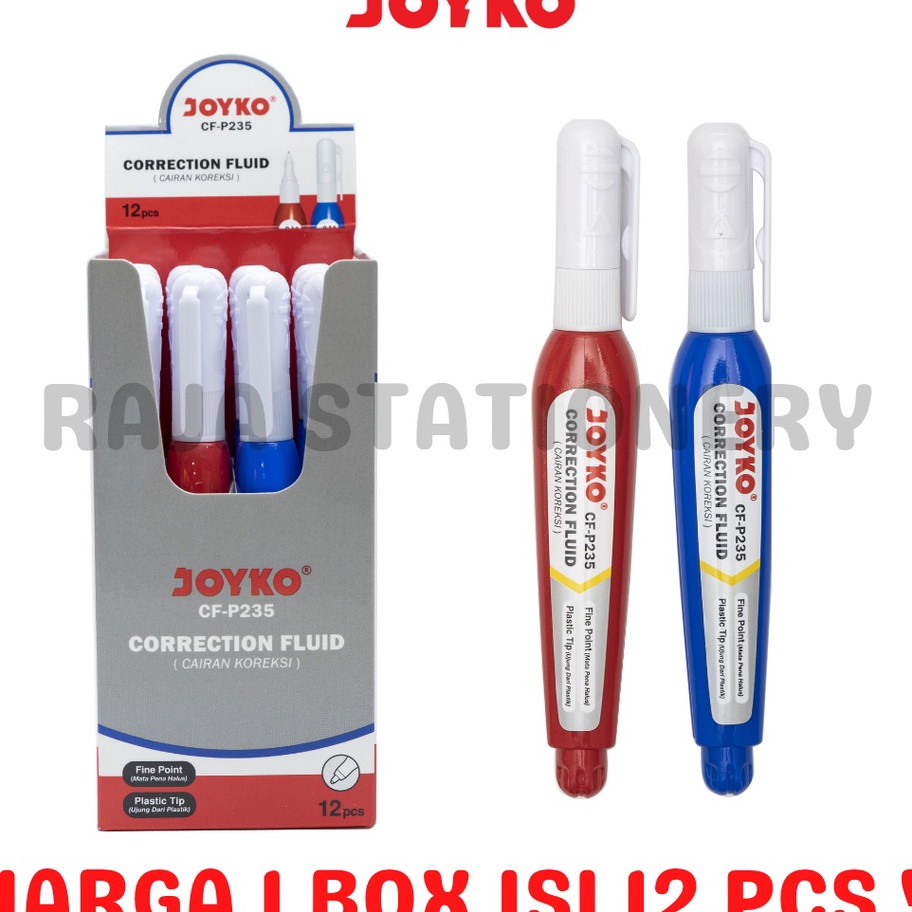 

Super Promo JOYKO CORRECTION FLUID PEN TIPEX CAIR JOYKO PUTIH CF-P235 TIPX TIP EX LUSIN MURAH [12PCS] Seller