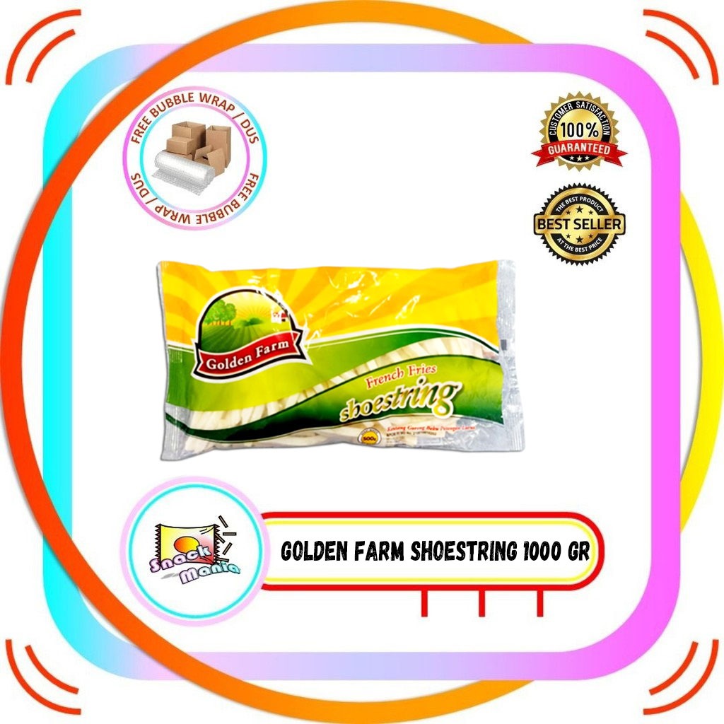 

Golden Farm French Fries Shoestring ~ 1 kg Kentang Goreng Potato