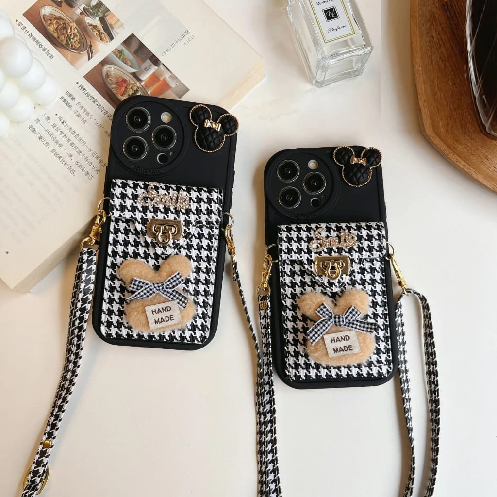 Case Selempang Slot Card Rabbit Case Oppo Case Xiaomi Case Iphone Case Samsung Case Vivo Case Realme