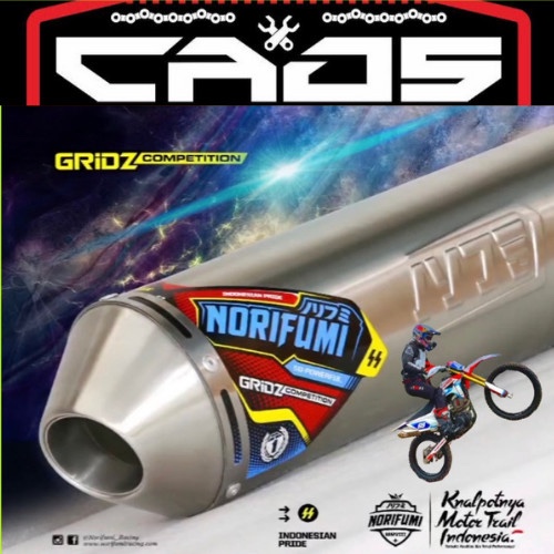 KNALPOT NORIFUMI GRIDZ KOMPETISI KLX CRF 150 S BF WR 155 ORIGINAL 100%