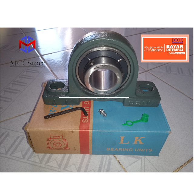 LK PILLOW BLOCK BEARING UCP207-20 Laher Duduk As Besi 30mm