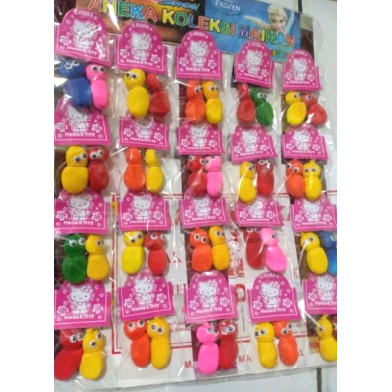 2x20pcs mainan pocong tepung kecil