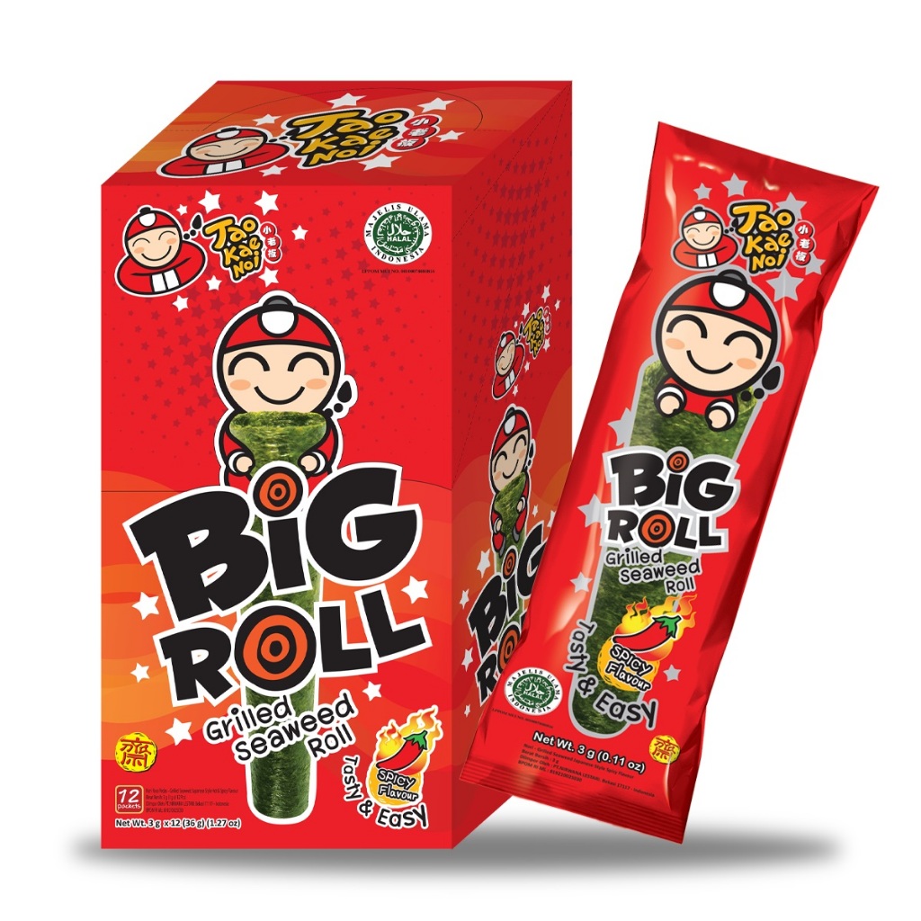 

Tao Kae Noi Big Roll Grilled Seaweed Roll Spicy (Box)