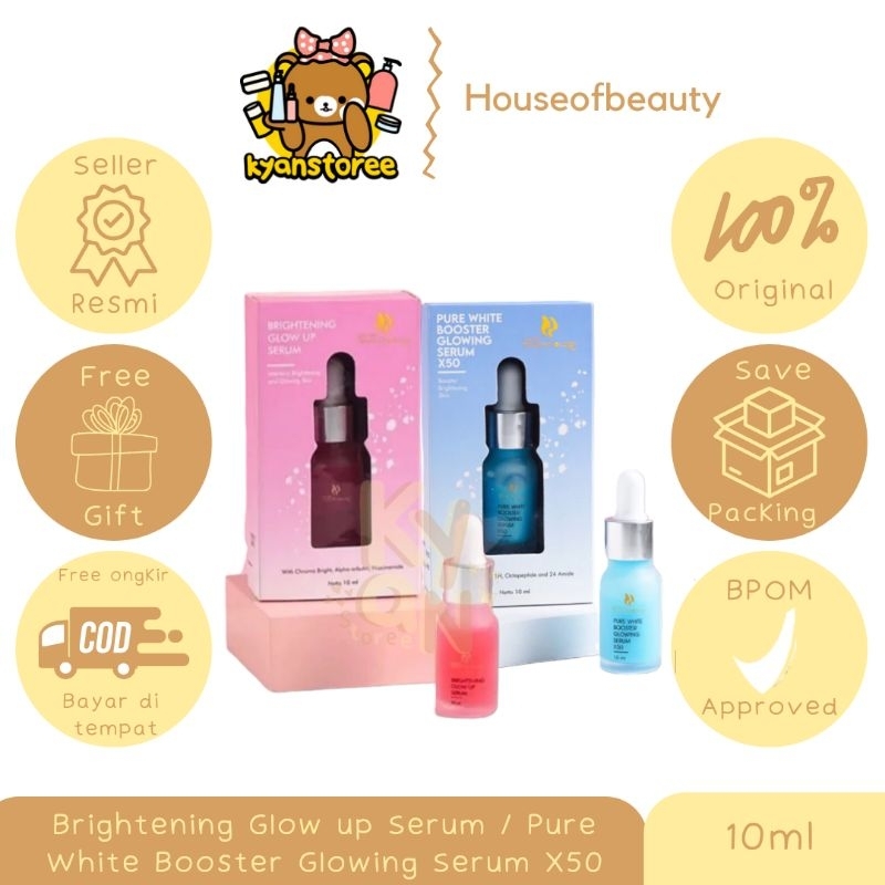 SERUM GLOW VIRAL / SERUM GLOW UP / BRIGHTENING GLOW UP SERUM HOUSEEOFBEAUTY / PURE WHITE BOOSTER SER