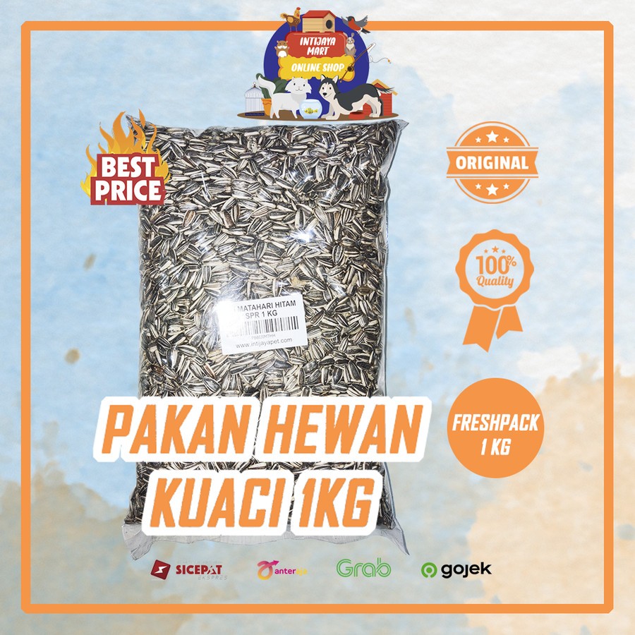 Kuaci Hitam Spr 1kg | Kuaci Hamster Lovebird dll