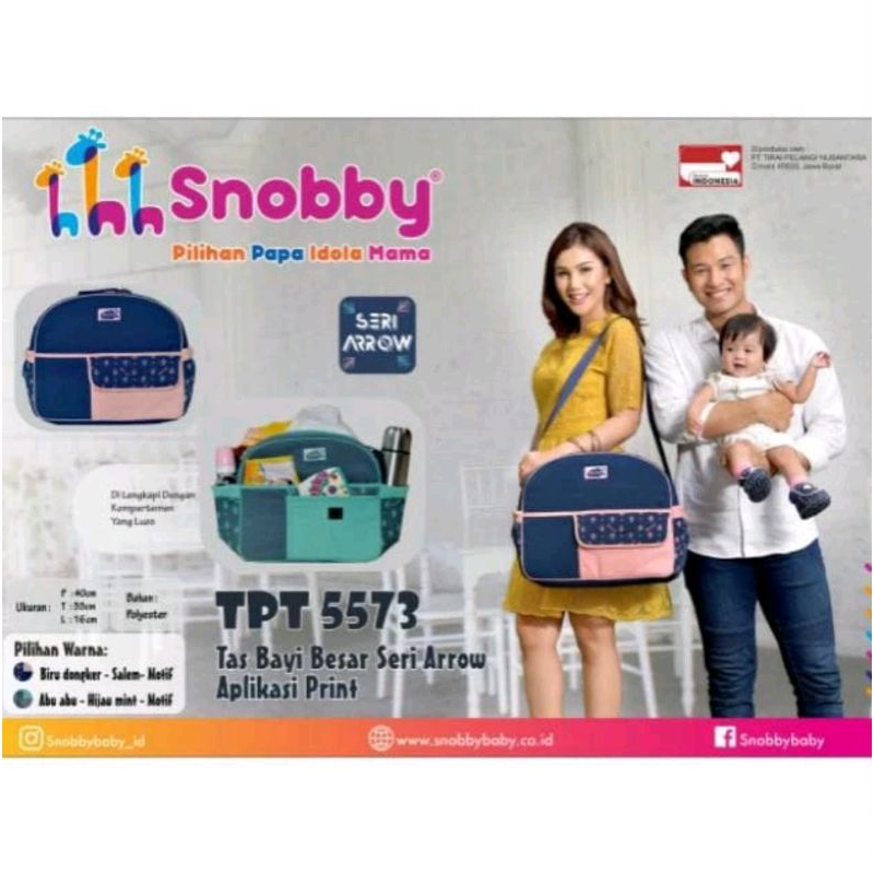 Snobby Tas Bayi Besar Seri Arrow Aplikasi Print TPT 5573