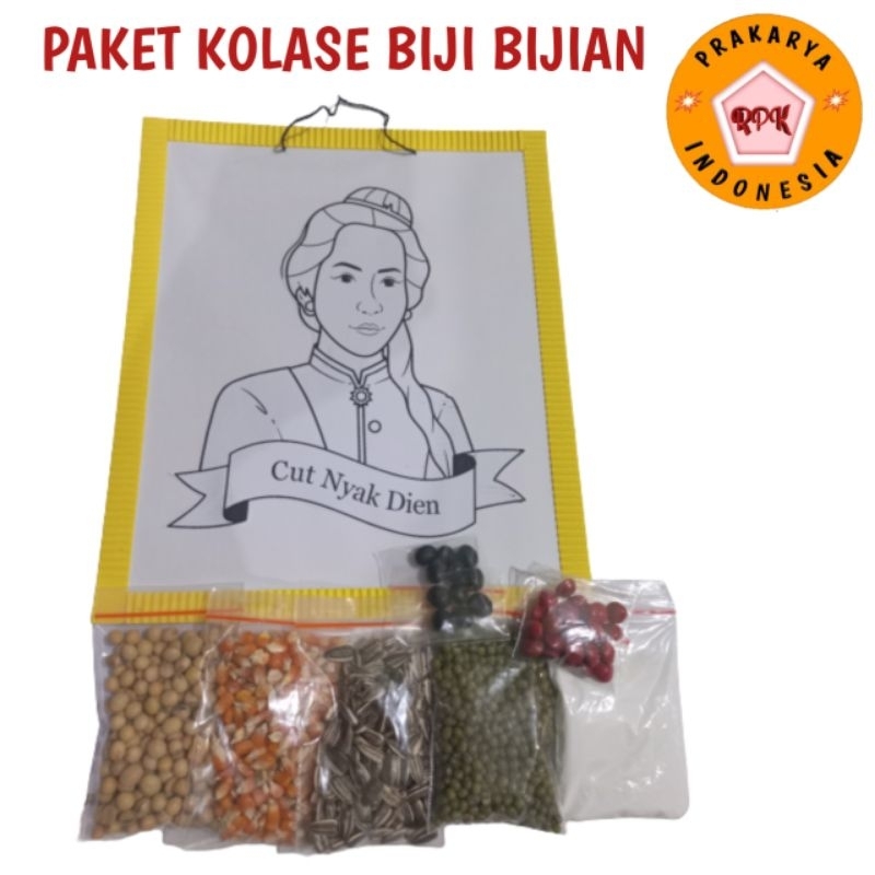 

paket bahan kolase biji bijian