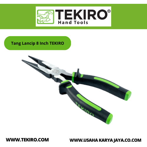 Tang Lancip 8 Inch TEKIRO Original Terbaru Tang Jepit / Tang Lancip Panjang / Tang Lancip Mini / Tan