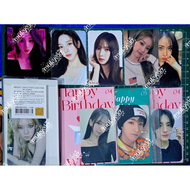 Photocard kpop official aespa nct hyewon izone