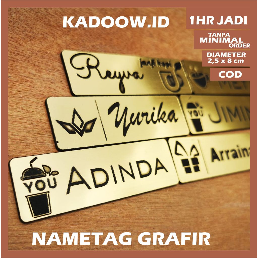 

(SEHARI JADI) Nametag custom premium