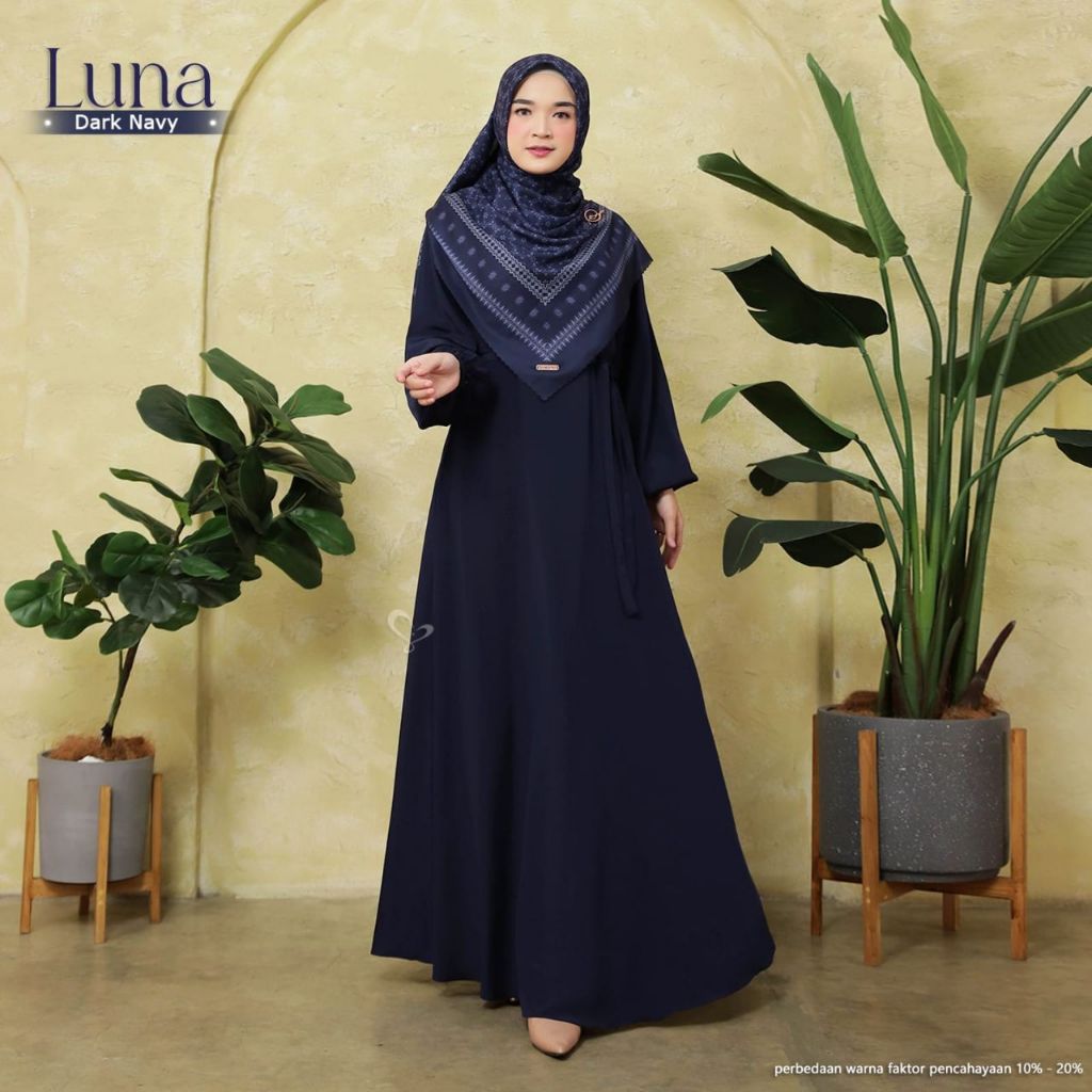 Luna dress by salvina hijab / gamis / baju muslim / gamis muslim / dress muslim