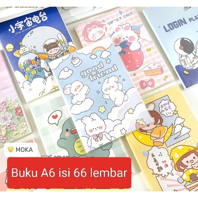 

Notebook A6/Buku Tulis A6 Motif Sampul Plastik