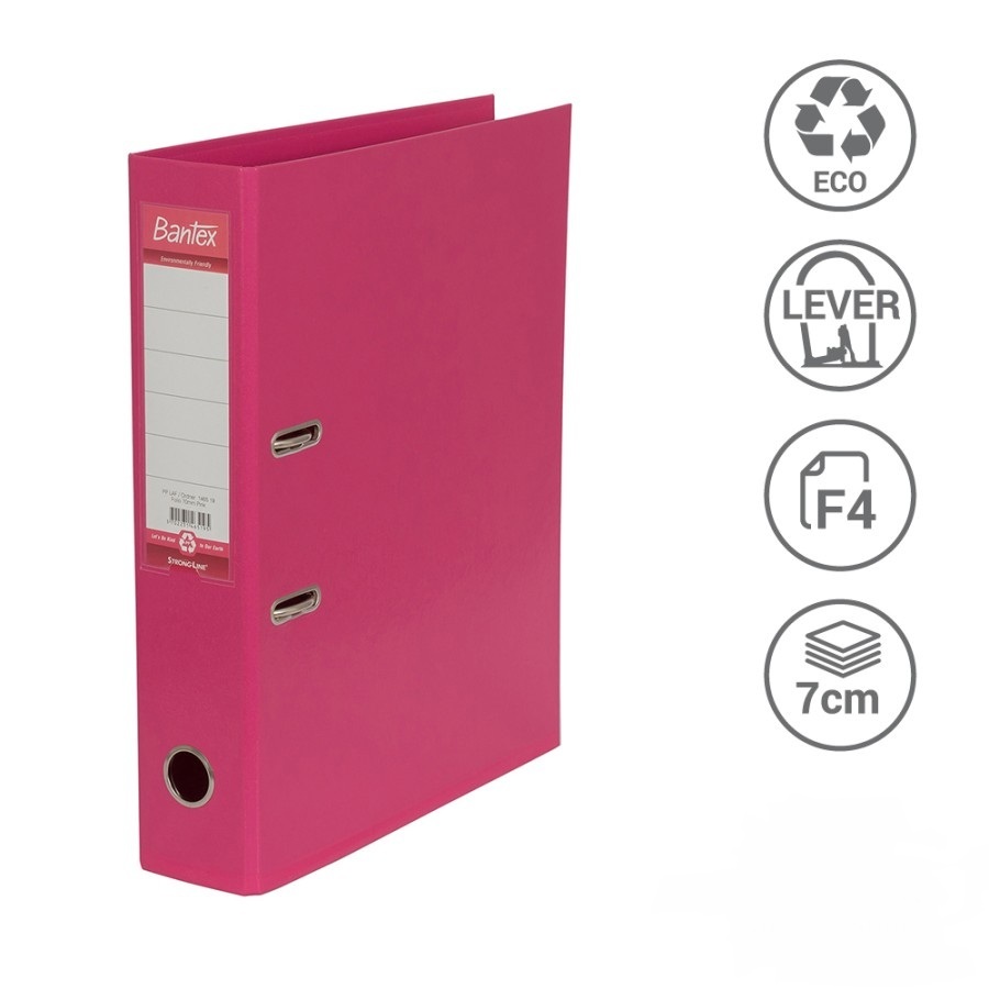 

Bantex Ordner Folio 7 cm PVC Lever Arch File Pink