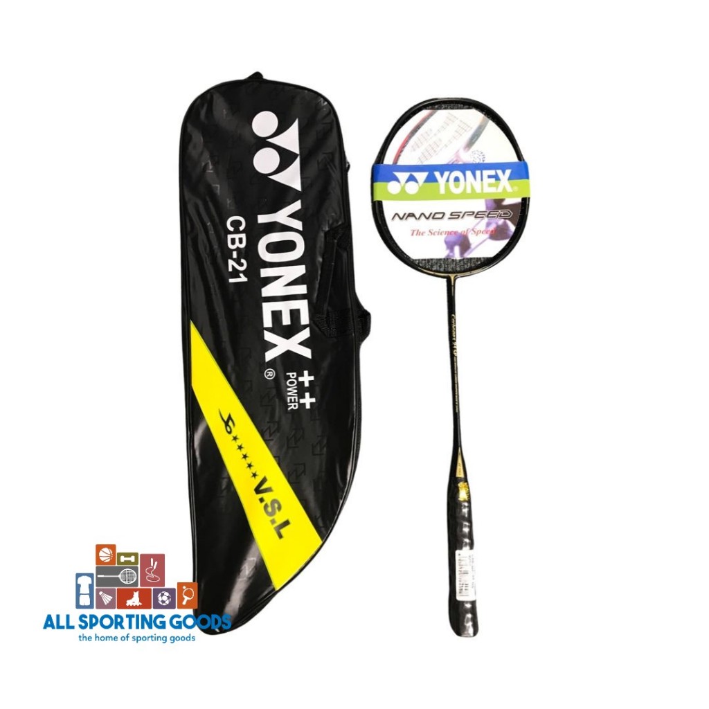 Raket Badminton Bulutangkis Carbonex 21 SP Tas Kuning Gagang Ulir