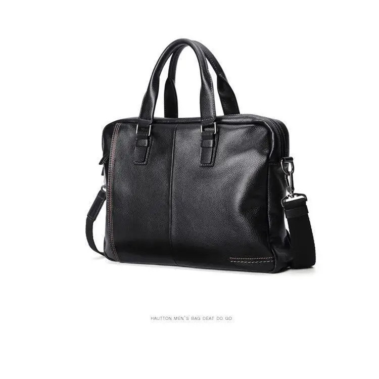 Tas Kerja Kulit Pria Tas Tangan Bisnis Tas File Tas Komputer Tas Kantor Pusat Kapasitas Besar