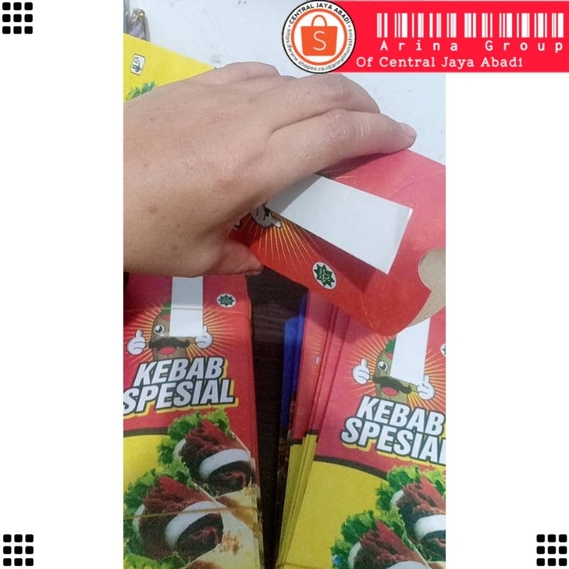 

KERTAS KEBAB TARIKAN BAHAN DUPLEK PUTIH UKURAN 24 × 9,2 CM HIGH QUALITY TEBAL PRODUK TERBARU | KOTAK KEBAB DUPLEK PUTIH KEKINIAN | DUS KEBAB VIRAL TIKTOK | KEMASAN KEBAB | BOX KEBAB 1 PCS MURAH | CENTRAL JAYA ABADI | ARINA SHIVA GROUP 8323